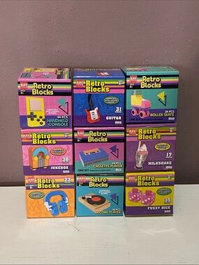 Block Tech - Retro Blocks - Set of 9